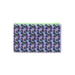 Goth Girl In Blue Dress Lilac Pattern Cosmetic Bag (XS) Back