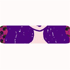 Purple Cat Ear Hat Girl Floral Wall Large Bar Mats by snowwhitegirl