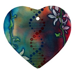 Flower Dna Ornament (heart)