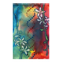 Flower Dna Shower Curtain 48  X 72  (small)  by RobLilly