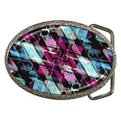 Matrix Grunge Print Belt Buckles