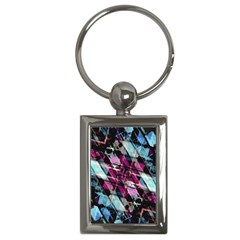 Matrix Grunge Print Key Chain (Rectangle)