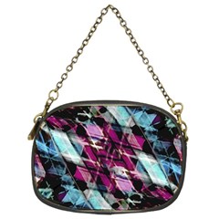 Matrix Grunge Print Chain Purse (Two Sides)