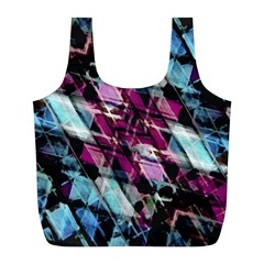 Matrix Grunge Print Full Print Recycle Bag (L)