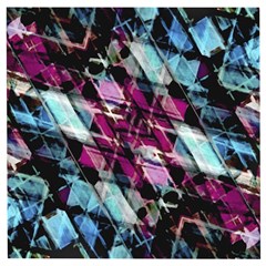 Matrix Grunge Print Wooden Puzzle Square