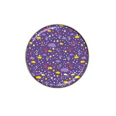 Pattern cute clouds stars Hat Clip Ball Marker