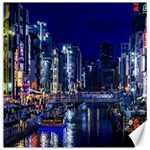 Dotonbori Night Scene - Osaka, Japan Canvas 12  x 12  11.4 x11.56  Canvas - 1