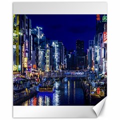 Dotonbori Night Scene - Osaka, Japan Canvas 11  X 14  by dflcprintsclothing