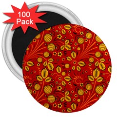 Seamless pattern slavic folk style 3  Magnets (100 pack)