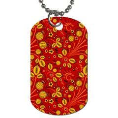 Seamless pattern slavic folk style Dog Tag (Two Sides)