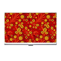 Seamless pattern slavic folk style Business Card Holder