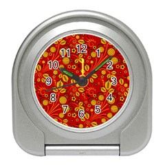 Seamless pattern slavic folk style Travel Alarm Clock