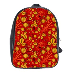 Seamless pattern slavic folk style School Bag (Large)