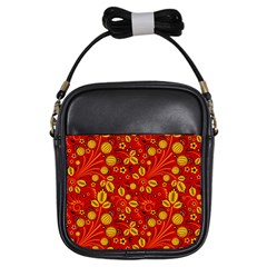 Seamless pattern slavic folk style Girls Sling Bag