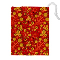 Seamless pattern slavic folk style Drawstring Pouch (4XL)