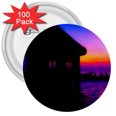 Ocean Dreaming 3  Buttons (100 Pack) 