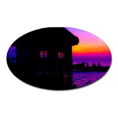 Ocean Dreaming Oval Magnet by essentialimage