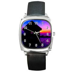 Ocean Dreaming Square Metal Watch