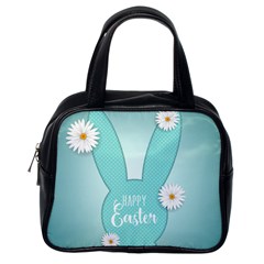 Easter Bunny Cutout Background 2402 Classic Handbag (one Side) by catchydesignhill
