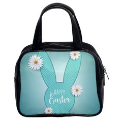 Easter Bunny Cutout Background 2402 Classic Handbag (two Sides) by catchydesignhill