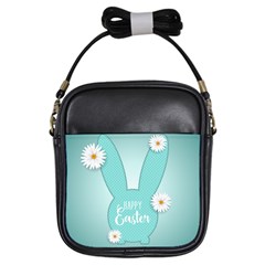 Easter Bunny Cutout Background 2402 Girls Sling Bag