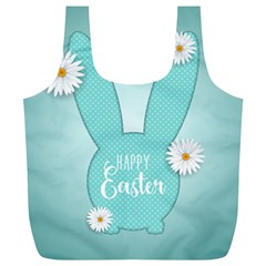 Easter Bunny Cutout Background 2402 Full Print Recycle Bag (xl) by catchydesignhill