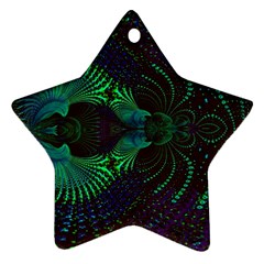 Fractal Flower Ornament (star) by Sparkle