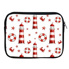 Nautical Seamless Pattern Apple Ipad 2/3/4 Zipper Cases