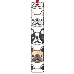 Dog French Bulldog Seamless Pattern Face Head Large Book Marks by BangZart