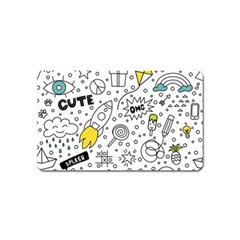 Set Cute Colorful Doodle Hand Drawing Magnet (name Card) by BangZart