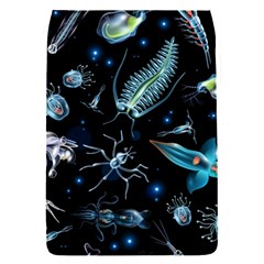 Colorful Abstract Pattern Consisting Glowing Lights Luminescent Images Marine Plankton Dark Background Removable Flap Cover (s)