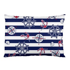 Seamless Marine Pattern Pillow Case (two Sides)