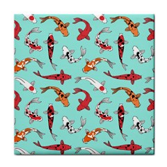 Pattern With Koi Fishes Face Towel by BangZart