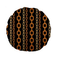 Gold Chain Jewelry Seamless Pattern Standard 15  Premium Round Cushions