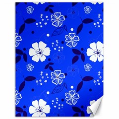 Blooming Seamless Pattern Blue Colors Canvas 18  X 24  by BangZart