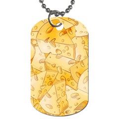 Cheese Slices Seamless Pattern Cartoon Style Dog Tag (two Sides) by BangZart