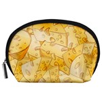 Cheese slices seamless pattern cartoon style Accessory Pouch (Large) Front