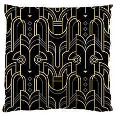 Art Deco Geometric Abstract Pattern Vector Large Flano Cushion Case (one Side)