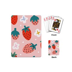 Strawberry Seamless Pattern Playing Cards Single Design (mini) by BangZart