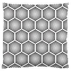 Halftone Tech Hexagons Seamless Pattern Large Flano Cushion Case (two Sides)