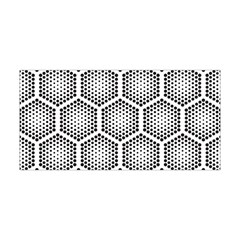 Halftone Tech Hexagons Seamless Pattern Yoga Headband