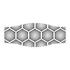 Halftone Tech Hexagons Seamless Pattern Stretchable Headband