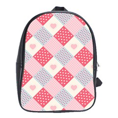 Cute Kawaii Patches Seamless Pattern School Bag (xl)