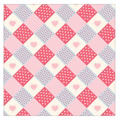 Cute Kawaii Patches Seamless Pattern Large Satin Scarf (square)