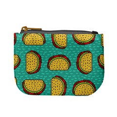 Taco Drawing Background Mexican Fast Food Pattern Mini Coin Purse by BangZart