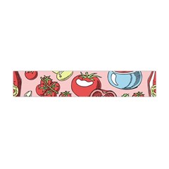 Tomato Seamless Pattern Juicy Tomatoes Food Sauce Ketchup Soup Paste With Fresh Red Vegetables Flano Scarf (mini)