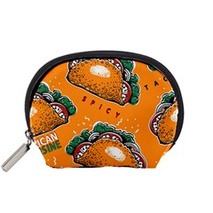 Seamless Pattern With Taco Accessory Pouch (small)