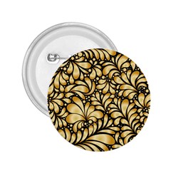 Damask Teardrop Gold Ornament Seamless Pattern 2 25  Buttons by BangZart