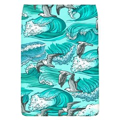 Sea Waves Seamless Pattern Removable Flap Cover (l)