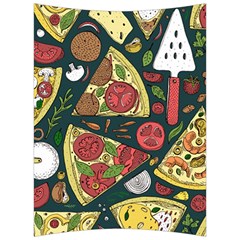 Vector Seamless Pizza Slice Pattern Hand Drawn Pizza Illustration Great Background Back Support Cushion